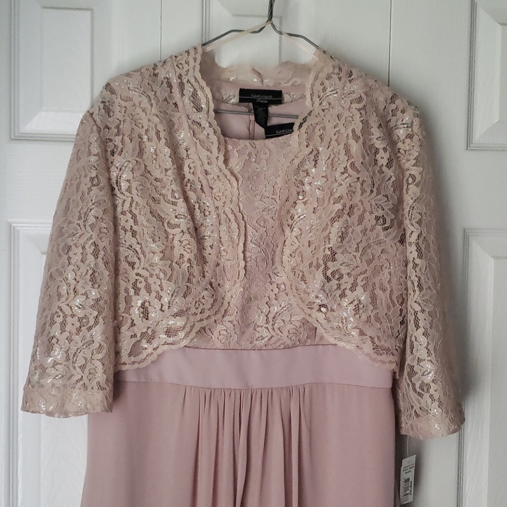 R & M Richards 12 petite dress, Blush, NWT